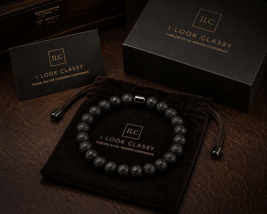 ILC Signature Lava Stone Bracelet