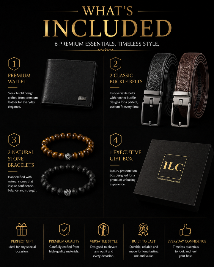 ILC Confidence Executive Gift Set™ | 5-Piece Premium Men's Gift Collection